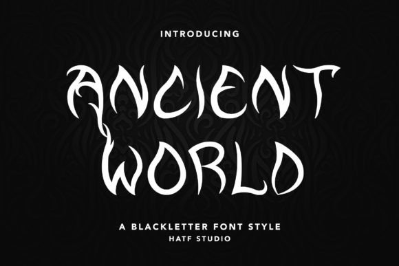 Ancient World Typeface for Editorial Design