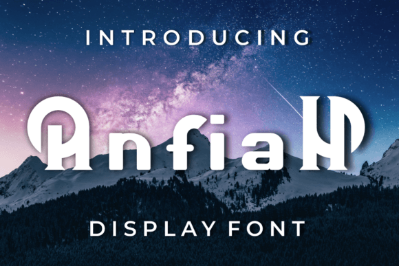 Anfiah: The Modern Display Font for Small Business Branding