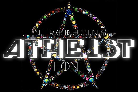 Atheist: A Bold 3D Display Typeface for Modern Editors