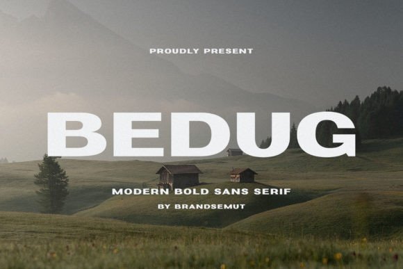 Bedug Typeface: Modern Sans Serif for Makers