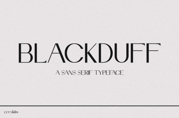 Blackduff Typeface for Modern Branding