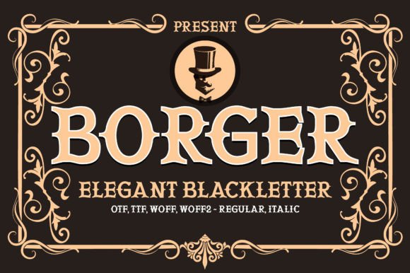 Borger Font: A Bold Blackletter for Web Design