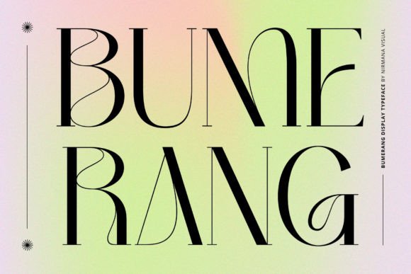 Bumerang: An Art Nouveau Serif Font for Branding