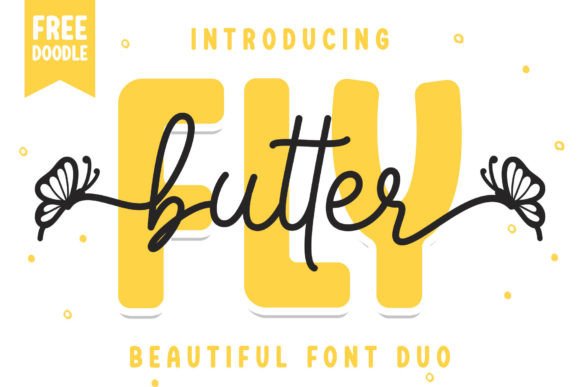 Butterfly Duo Font for Crafters and Sellers