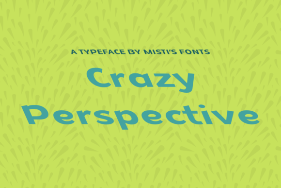 Crazy Perspective Display Font for Web Design