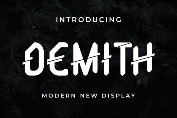 Demith Typeface for Bold Web Branding