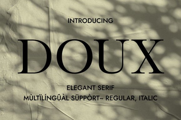 Doux Serif Font for Elegant Web Design