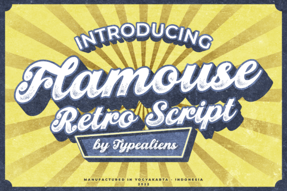 Flamouse Font for Retro Marketing Campaigns