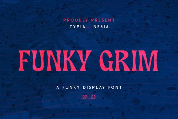 Funky Grim: A Playful Retro Display Font for Bold Branding