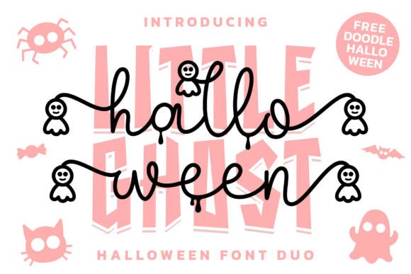 Halloween Ghost Duo Font for Branding