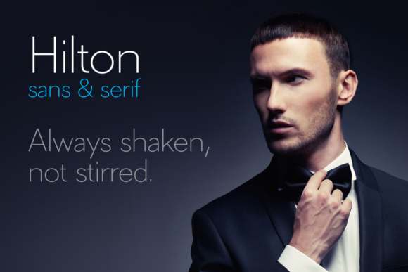 Hilton Sans Typeface for Editorial Design