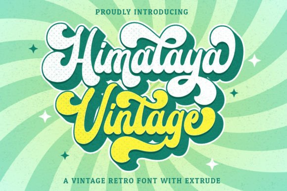 Himalaya Vintage Typeface for Retro Branding