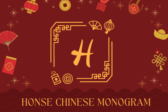 Honse Chinese Monogram: A Square Display Typeface for Editorial Design