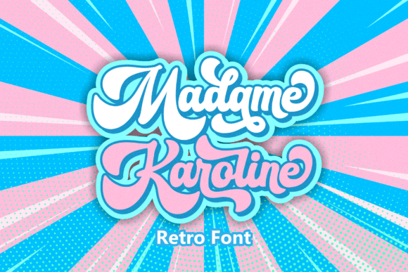 Madame Karoline: A Retro Script Font for Editorial Design