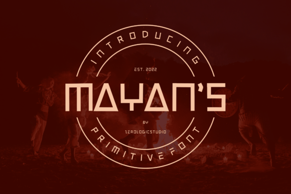 Mayan s Typeface for Unique Craft Designs