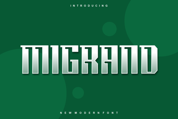 Migrand: A Modern Display Font for Web Design