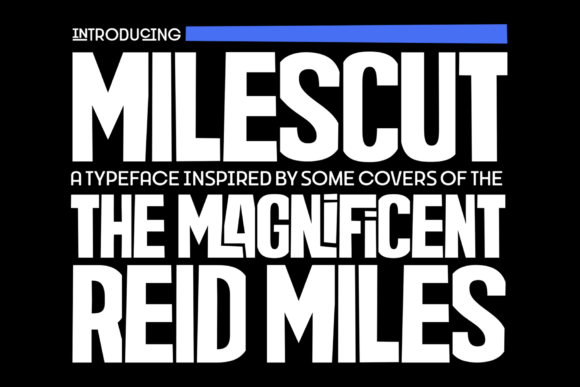 Milescut: A Bold Display Typeface for Branding
