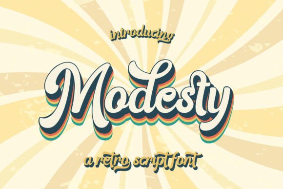 Modesty: A Retro Script Font for Branding