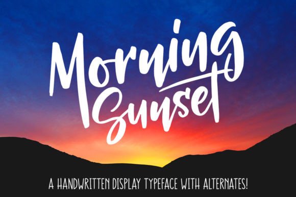 Morning Sunset Font: A Beachy Script for Branding
