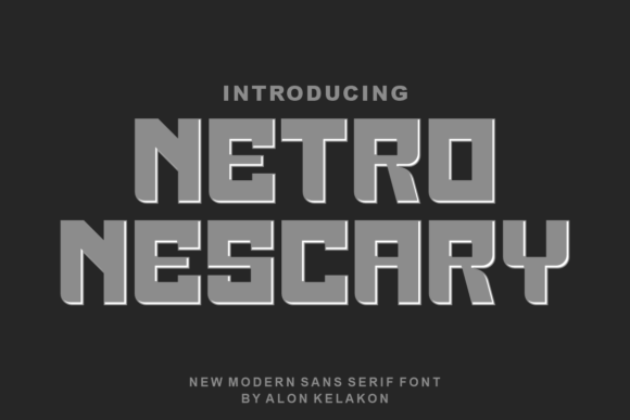 Netro Nescary: A Modern Display Font for Bold Campaigns