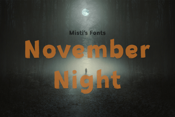 November Night Display Font for Edgy Web Design