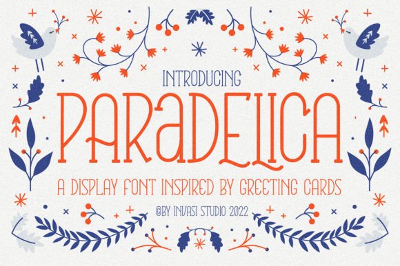Paradelica Serif Typeface for Festive Web Design