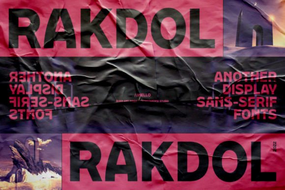 Rakdol: A Bold Sans Serif Typeface for Modern Editorial Design