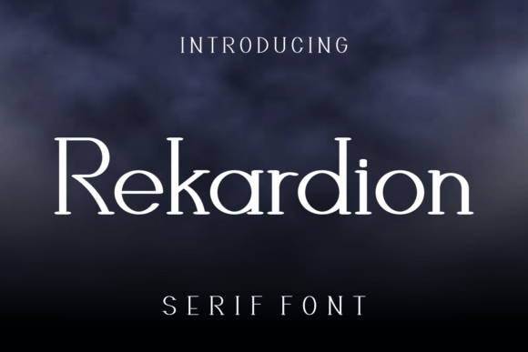 Rekardion Serif Font for Makers
