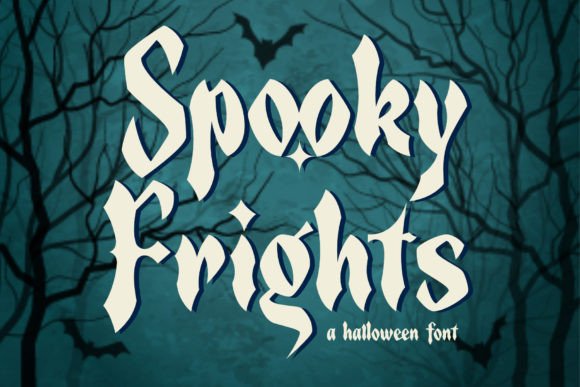 Spooky Frights Typeface for Halloween Branding