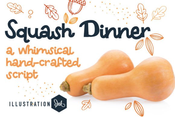 Squash Dinner: A Bold Typeface for Branding