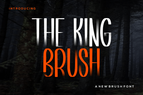 The King Brush Typeface for Editorial Design