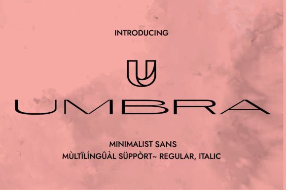 Umbra Typeface for Crafters and Sellers