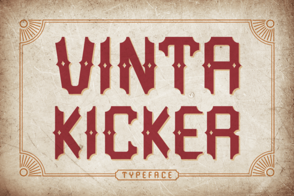 Vinta Kicker: A Retro Blackletter Typeface for Editors